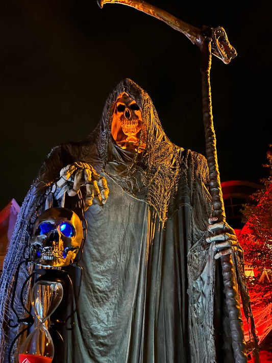 Halloween Grim Reaper sculpture made with Pal Tiya Premium cement clay