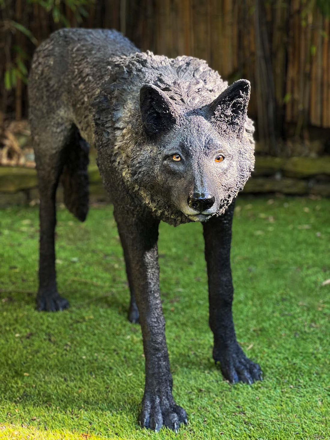 Large public art animal sculpture made with Pal Tiya Premium cement clay
