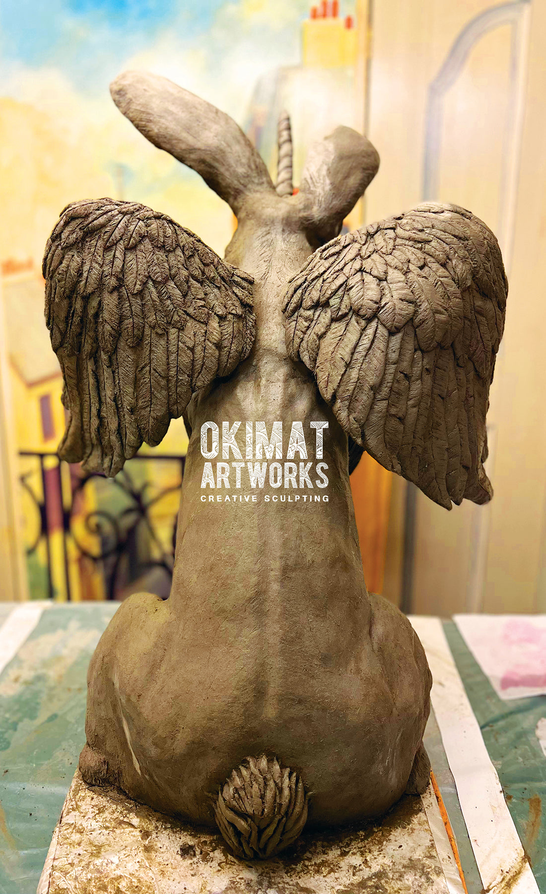 Sculpture made with Pal Tiya Premium cement Clay by artist Tamiko Spicer