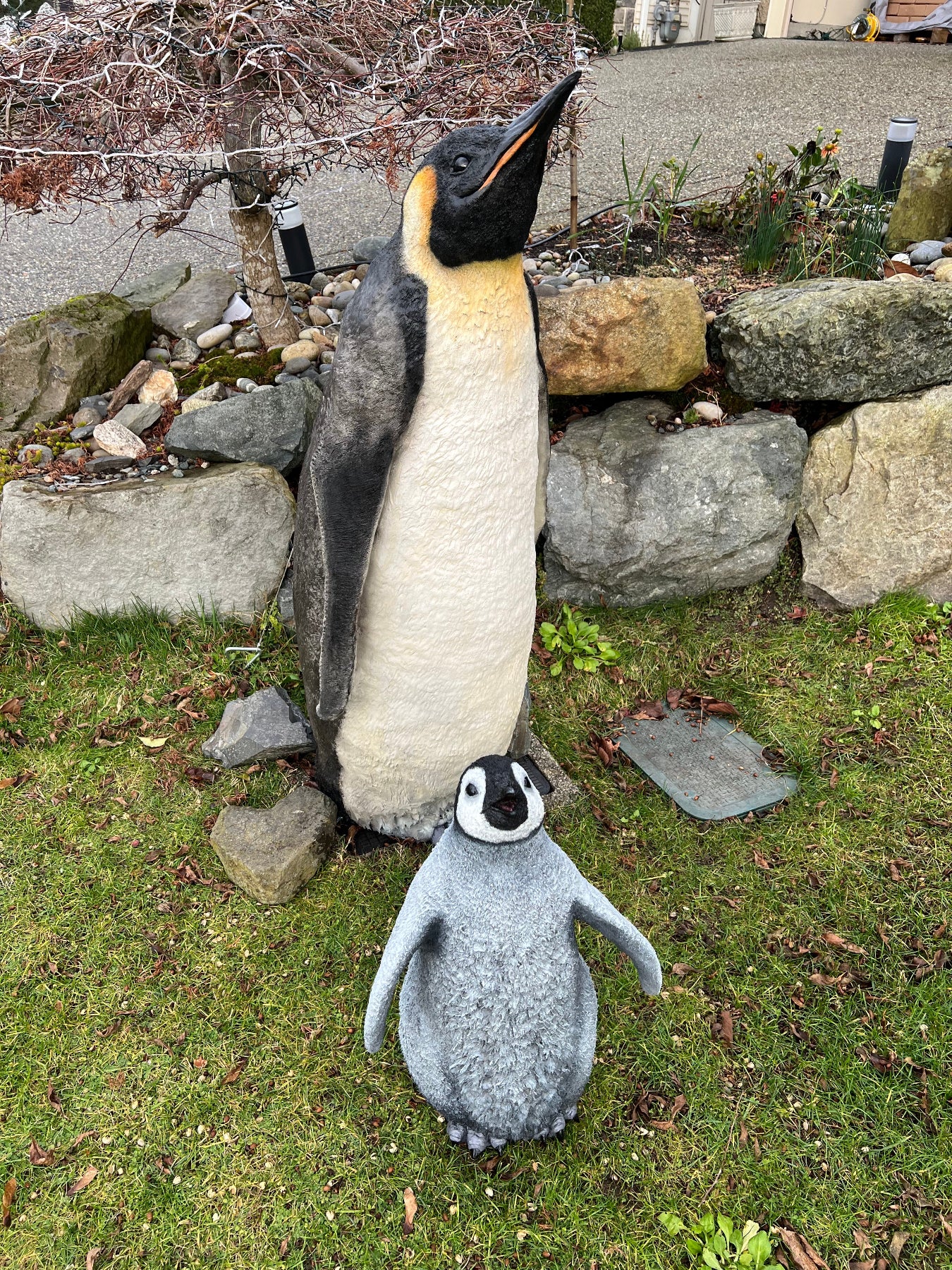 Made by using large bags of Pal Tiya Premium cement-based outdoor sculpture clay.  By Tamiko Spicer-Okimat Artworks