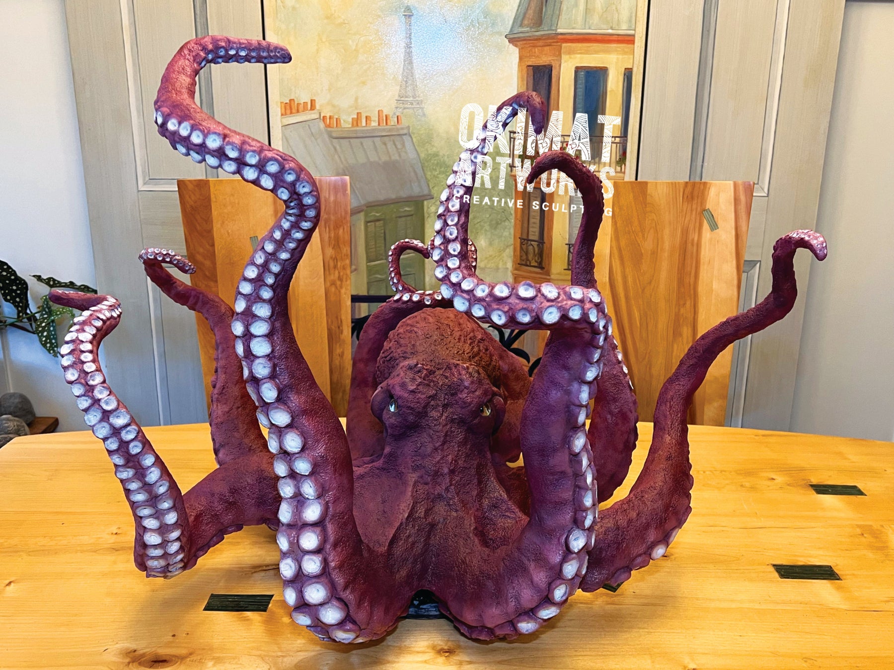 Made by using large bags of Pal Tiya Premium cement-based outdoor sculpture clay.  By Tamiko Spicer-Okimat Artworks