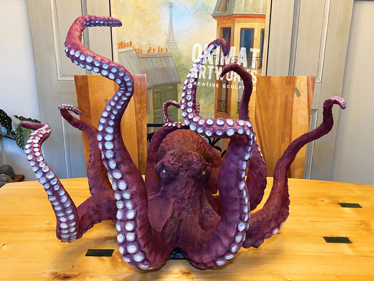 Made by using large bags of Pal Tiya Premium cement-based outdoor sculpture clay.  By Tamiko Spicer-Okimat Artworks